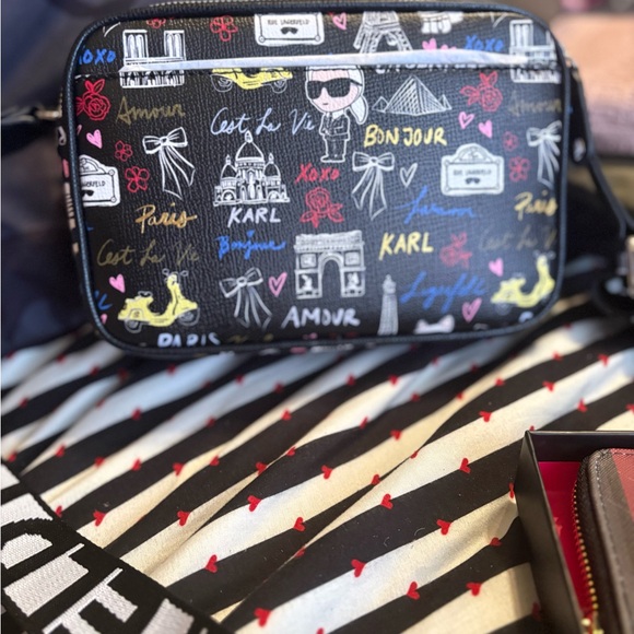 Karl Lagerfeld Black Crossbody Bag NWT! - Picture 6 of 6